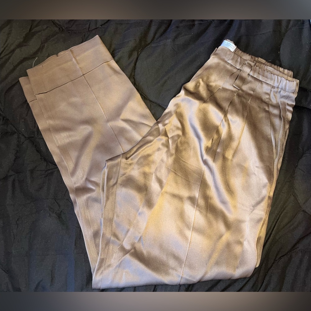 Brunello Cucinelli | Silk Trousers | Brown